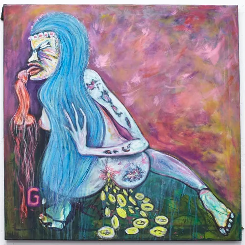 THE GODESS OF ABUNDANCE SHE SUCKS COCKS ANS SQUAT by Marco Scola.